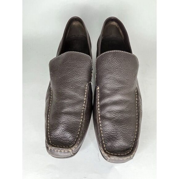 Lacoste Brown Leather Casual Comfort Driving Loafers Shoes Men Size 13M US/46EU - Picture 2 of 13